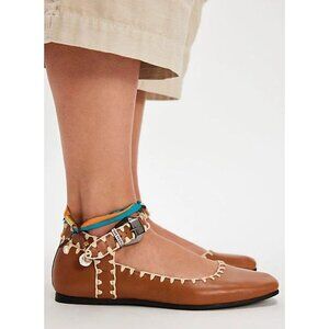 Free People Crochet Mystic Mary Jane Flats Size 9